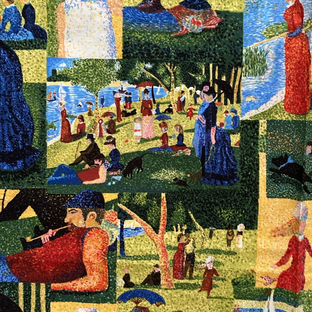 “Sunday in the Park” fabric. 2.5 yards. - Picture 4 of 5